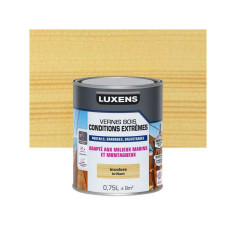 Vernis pour bois extérieur LUXENS conditions extràÂªmes incolore brillant 0.75 Litre - 
