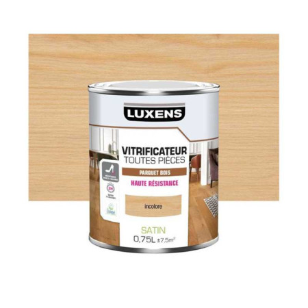 Vitrificateur parquet haute résistance incolore satiné 0.75L - 