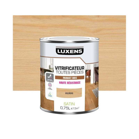 Vitrificateur parquet haute résistance incolore satiné 0.75L