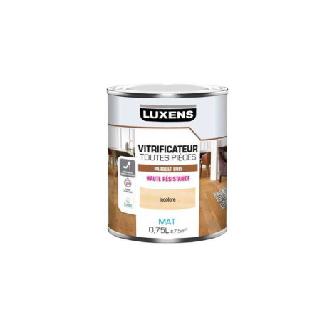 Vitrificateur parquet haute resistance LUXENS, incolore mat, 0.75 l