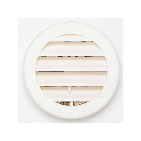 Grille d'aération abs naturel Diam.9.8 cm - 
