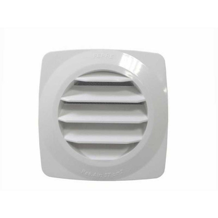 Grille d'aération abs naturel L.12.5 x l.12.5 cm - 