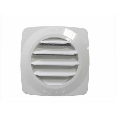 Grille d'aération abs naturel L.12.5 x l.12.5 cm
