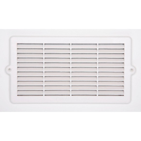 Grille d'aération abs naturel, L.12.9 x l.25.1 cm