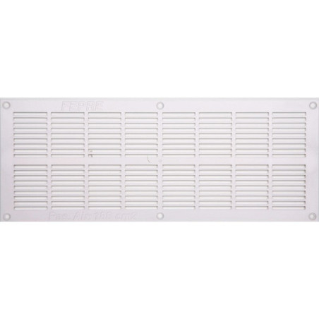 Grille d'aération abs naturel, L.13.1 x l.33.7 cm