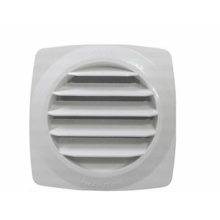 Grille d'aération abs naturel, L.14.8 x l.14.8 cm