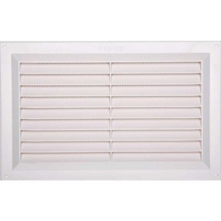 Grille d'aération abs naturel, L.16.5 x l.26 cm