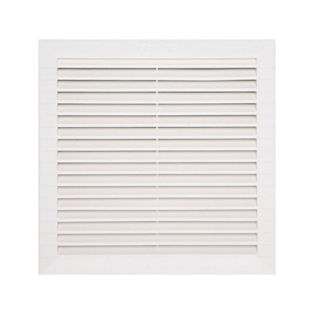 Grille d'aération abs naturel, L.23 x l.23 cm