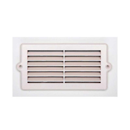 Grille d'aération abs naturel, L.8 x l.16.4 cm