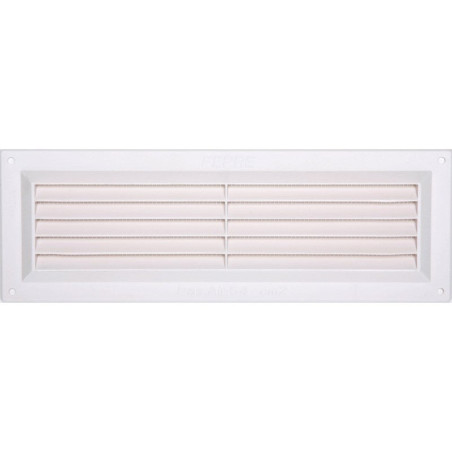 Grille d'aération abs naturel, L.9 X L.26 Cm