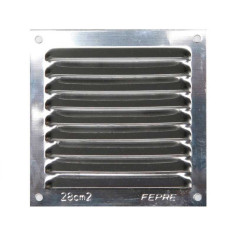 Grille d'aération acier inoxydable naturel
