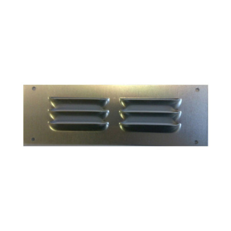 Grille d'aération aluminium anodisé L.50 x l.8 cm