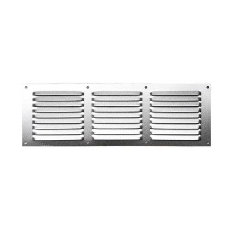 Grille d'aération aluminium anodisé, L.10 X L.30 cm