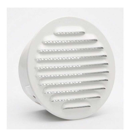 Grille d'aération aluminium laqué Diam.12.5 cm