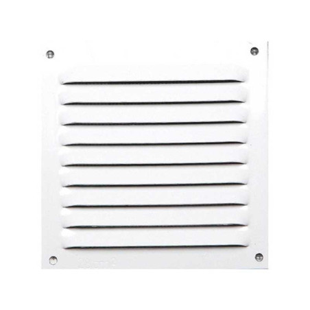 Grille d'aération aluminium laqué, L.10 x l.10 cm