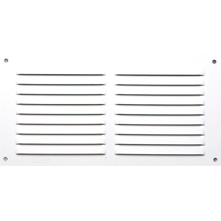 Grille d'aération aluminium laqué, L.10 x l.20 cm