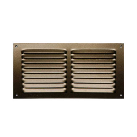 Grille d'aération aluminium laqué, L.10 X L.20 cm