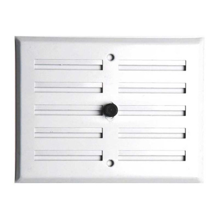 Grille d'aération aluminium laqué, L.13 X L.17 cm