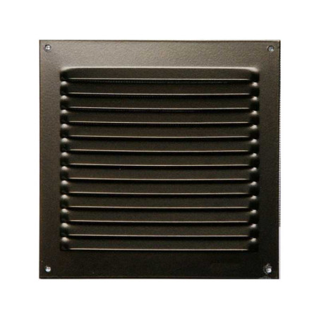 Grille d'aération aluminium laqué, L.15 X L.15 cm