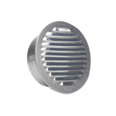 Grille d'aération aluminium naturel diam.11 cm - 