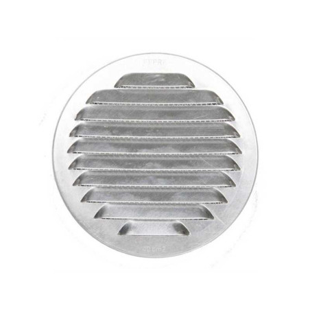 Grille d'aération aluminium naturel diam.15 cm