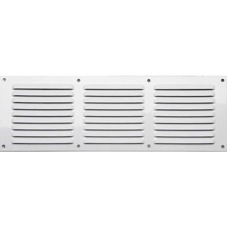 Grille d'aération en aluminium laqué, L.10 x l.30 cm