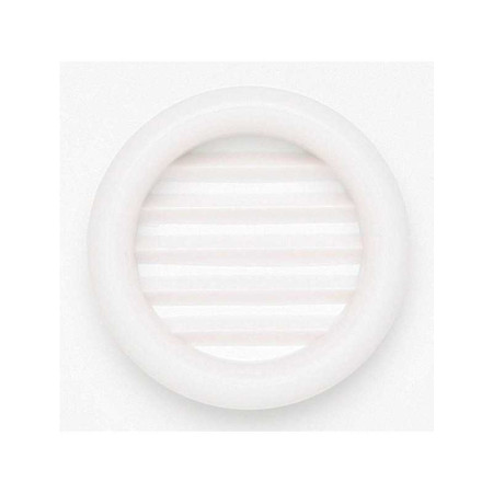 Lot de 4 grilles d'aération abs naturel Diam.4 cm - 