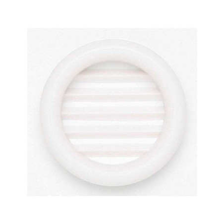 Lot de 4 grilles d'aération abs naturel Diam.4 cm