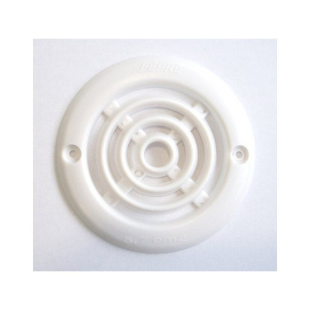 Lot de 4 grilles d'aération Abs Naturel, Diam.6.4 Cm