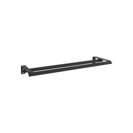 Porte serviette à&nbsp;visser double Studio 50 cm noir
