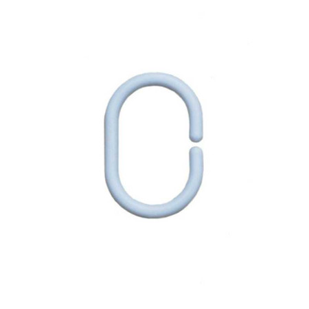 Anneau blanc barre de douche x12 - 