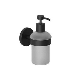 Distributeur de savon liquide en verre noir mural PVD - 