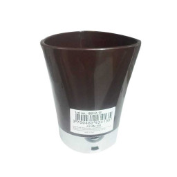 Gobelet de douche marron PP chromé - 