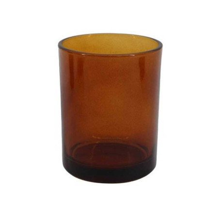 Gobelet en verre ambre, marron