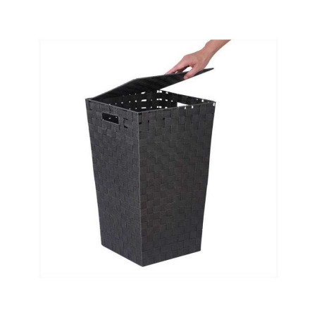 Panier à&nbsp; linge en polypropylène 60L l.33 x H.55 x P.33 cm gris foncé - 