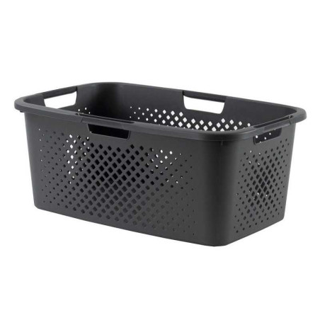 Panier à&nbsp; linge polypropylène, l.38 x H.23.5 x P.58 cm