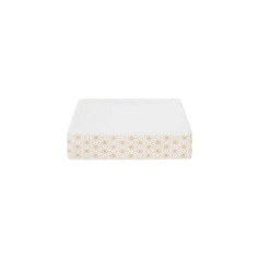 Porte-savon bohème blanc/or - 