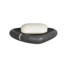 Porte-savon Etna gris à&nbsp; poser - 