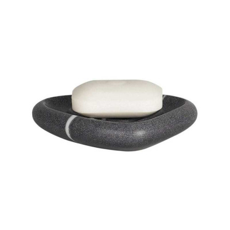 Porte-savon Etna gris à&nbsp; poser - 