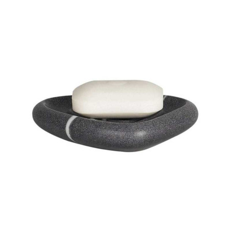 Porte-savon Etna gris à&nbsp; poser