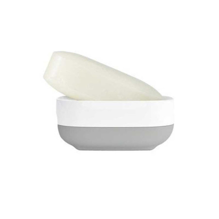 Porte-savon plastique Slim, blanc gris 70511
