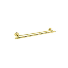 Porte-serviette double calibre doré PVD - 