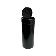 Poubelle de cuisine automatique en plastique noir mat Selekta