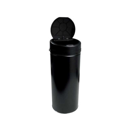 Poubelle de cuisine automatique en plastique noir mat Selekta, 42 L