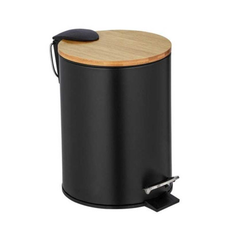 Poubelle de salle de bain, 3 Litres, noir