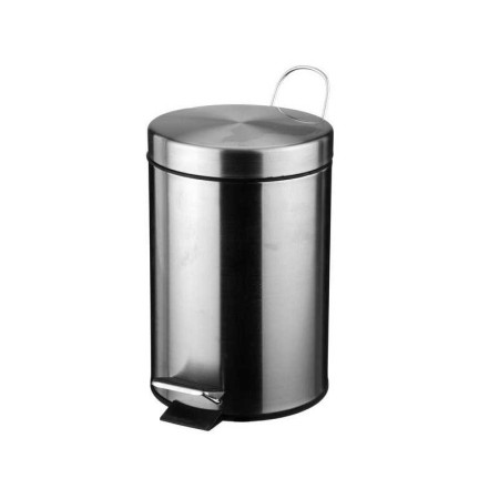 Poubelle de salle de bains 3 l chromé SENSEA Brossé - 