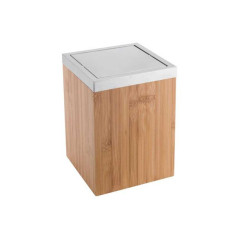 Poubelle de salle de bains 5 l bambou SENSEA Bamboo - 