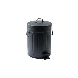 Poubelle de salle de bains 5 l noir SENSEA Street - 