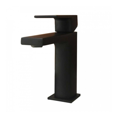 Mitigeur lavabo KALA113mm Noir & vidage clic clac carreNRS*