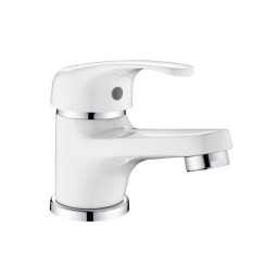 Mitigeur lavabo natu blanc brillant - 